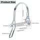thumbnail image 2 of Pasador de enganche de remolque, pasadores de bloqueo de cable, pasador de bloqueo de eje, pasador de seguridad en forma de arco con oreja larga para remolques agrícolas (10 piezas, 8 mm x 44,5 mm), 2 of 7