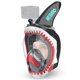 thumbnail image 1 of Máscara de snorkel NEBIBO Tiburón XS negra de cara completa, 1 of 8