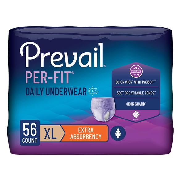 Prevail Per-Fit Ropa Interior para Incontinencia Mujer XL - 56 unidades