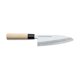 thumbnail image 1 of Cuchillo Deba 21cm Acero Inoxidable Mango Madera 3 Claveles Nipon Blanco, 1 of 2