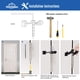 thumbnail image 4 of Tope de puerta ajustable HOMOTEK de goma negra, 6 unidades, 4 of 6