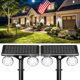 thumbnail image 1 of Luces Solares de Foco POOWUUDT 2-Pack Impermeables con Sensor de Movimiento, 1 of 9