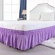 thumbnail image 1 of suxuMhao Faldas para Cama, Falda para Cama Twin de 15in, Falda con Volantes para Dormitorio, Falda para Cama de Mezcla Suave de Microfibra-algodón, Falda para Cama Morado Claro, Volante Antipolvo de, 1 of 3
