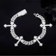 thumbnail image 2 of Pulsera de Moissanita para Hombre Pulseras de Eslabones Color D VVS1 Pulsera Cruzada para Hombre Pulseras de Plata Esterlina 925 Accesorios de Joyería para Hombre 6.5-8.5 Inch, 2 of 4