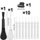 thumbnail image 2 of Mobile Phone Charging Port Dust Plug For IPhone 14 13 Pro Max Port Cleaner Kit Computer Keyboard Cleaner Tool Cleaner Brush, 2 of 4