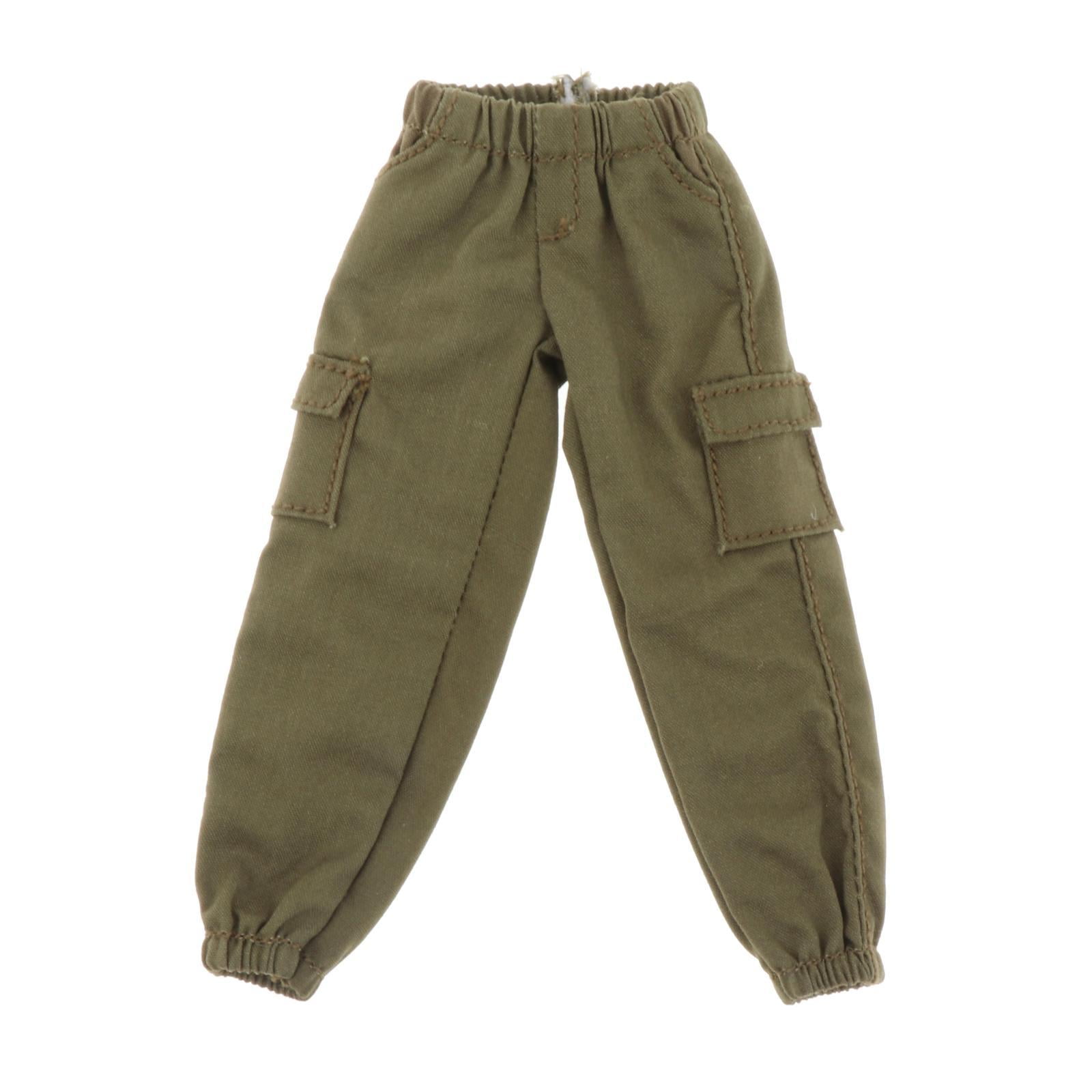 Magideal - Pantalones Para Muñecas En Miniatura 1/12 Pantalones Para Muñecas Masculinas Accesorios De Disfraces De Moda Escala 1/12 Pantalones Para Figuras Mascu Verde