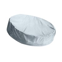 Magideal - Cubierta De Piscina Redonda Resistente Al Desgarro, Tela Oxford, Multifunción, Impermeable, Plegable, Protector De Refugio, Adecuada Para Piscina Al Aire Libre, Arenero, Baño De Mascotas. Gris