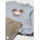 thumbnail image 3 of Conjunto Español Leggins cafe y pullover celeste celeste 2 años, 3 of 4