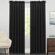 thumbnail image 1 of Cortinas de ventana Sweet Home Collection Ribcord, color negro, 160 x 160 cm, 1 of 1