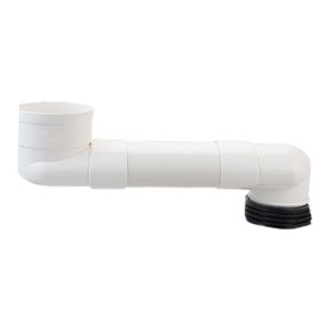 Bothyi - Tubo De Drenaje De Extensión De Brida De Inodoro Compensado Para Sistemas De Drenaje De Plomería 40Cm