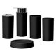 thumbnail image 4 of Accesorios De Baño De 5 Piezas Conjunto Dispensador De Jabón Jabonera De Lujo Para Oficina Negra, 4 of 5