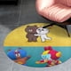thumbnail image 4 of Alfombra Redonda Brown y Amigos Felpa Coral 60cm, 4 of 6