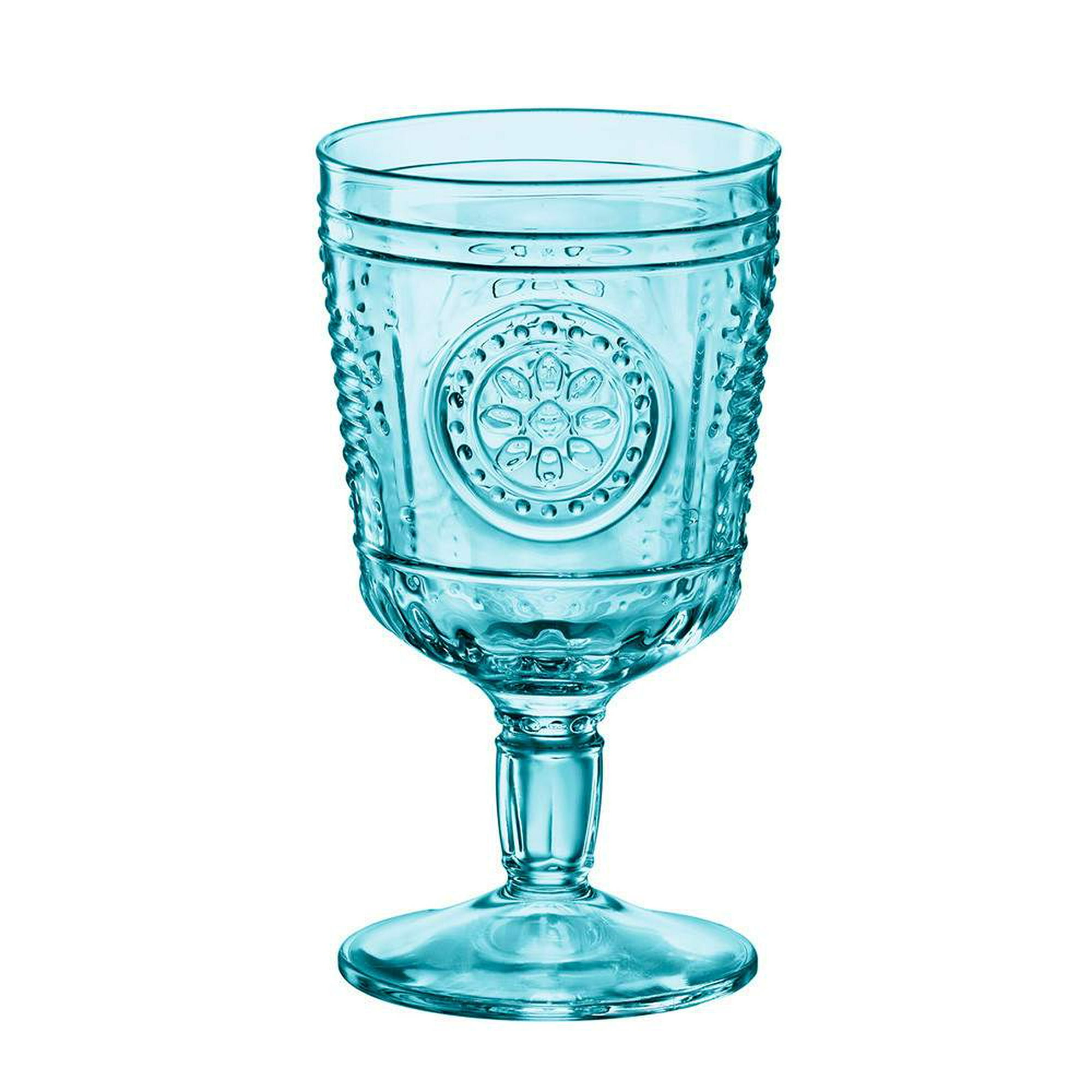 Genérico - Set 4 Copas Romantic Light Blue 320 Cc