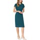thumbnail image 2 of INSPIRE CHIC Vestido Formal de Trabajo para Mujer con Mangas de Pétalo 2025 Tendencia de Primavera Vestidos Ajustados a la Rodilla M Verde Lago, 2 of 5