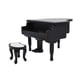 thumbnail image 2 of 1/12 Piano En Miniatura Con Taburete Accesorios De Decoración De Casa De Mu?ecas, 2 of 5