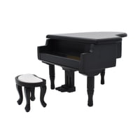 Magideal - 1:12 Piano En Miniatura Con Silla, Accesorios De Decoración De Muñecas, Modelo De Escena Diy Para Estudio, Comedor, Decoración De Cocina, Or