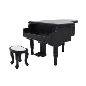 Magideal - 1:12 Piano En Miniatura Con Silla, Accesorios De Decoración De Muñecas, Modelo De Escena Diy Para Estudio, Comedor, Decoración De Cocina, Or