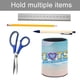 thumbnail image 5 of TOTS-theme Cylinder Pen Holder Pencil Organizer with Flannel Lining PVC Leather Material Cardboard Base for study work 10*8CM, 5 of 6