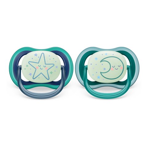 Chupete Ultra Air Night 6-18M Niño Philips Avent