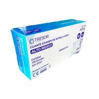 Tresor - Guantes Alto Riesgo Nitrilo Talla L (100 Unidades)