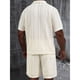 thumbnail image 3 of Conjunto Hombre 2 Piezas Short Camisa Textura Tendencia Urbana 0279, 3 of 3