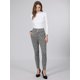 thumbnail image 2 of INSPIRE CHIC Pantalones Ajustados de Cuadros para Mujer Cintura Alta Pata de Gallo Trabajo Casual Leggings M Negro Gris, 2 of 5
