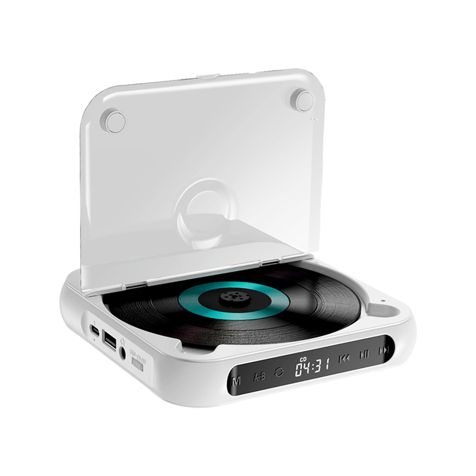 Magideal - Reproductor De Música Con Audio Compacto, Reproductor De Música Con Cd Portátil, Reproductor De Música Con Cd Para El Hogar, Pantalla Táctil Lcd Para Blanco