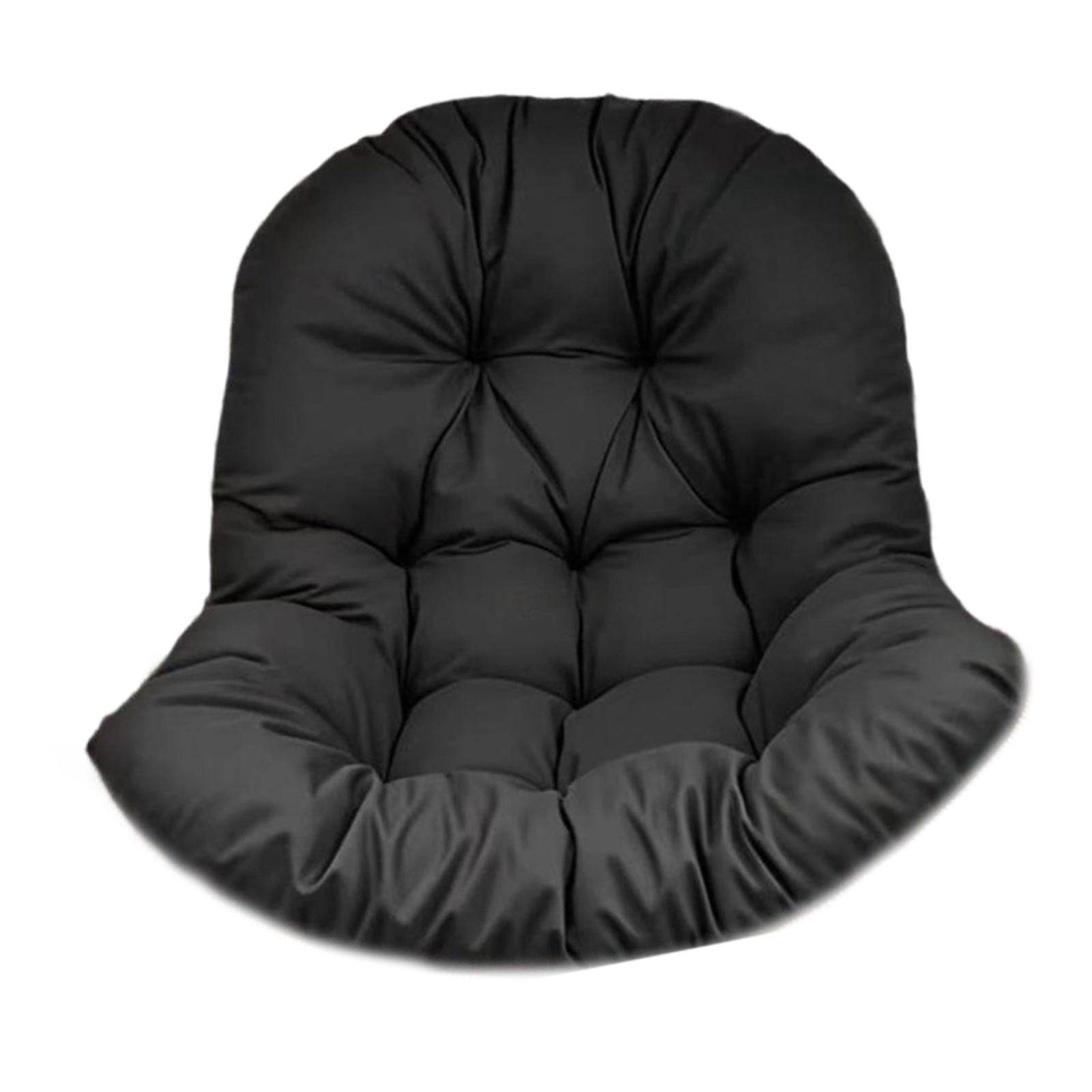 Ioensy - Cojín Para Silla Tipo Huevo, Suave, Lavable, Para Patio, Exterior, Porche, Color Negro