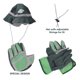 thumbnail image 2 of Juego de herramientas de jardinería JOYIN para niños de 6 piezas con guantes, gorro y pala, color verde, 2 of 6