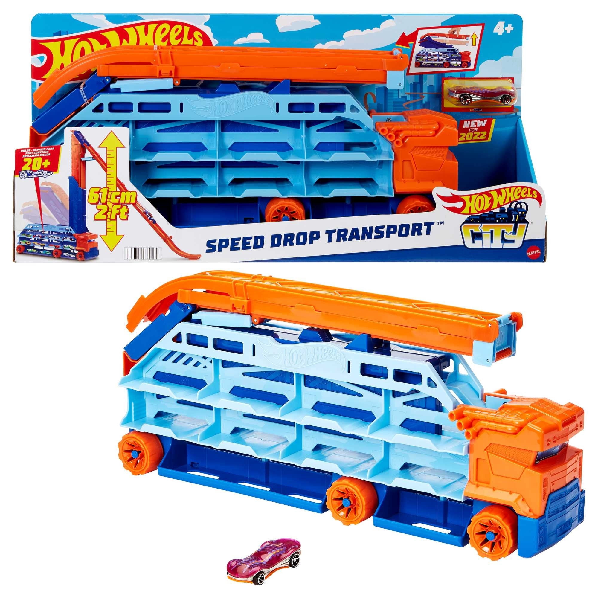 Pista de Juguete Hot Wheels City Transportador Caída Rápida Pista 60 cm