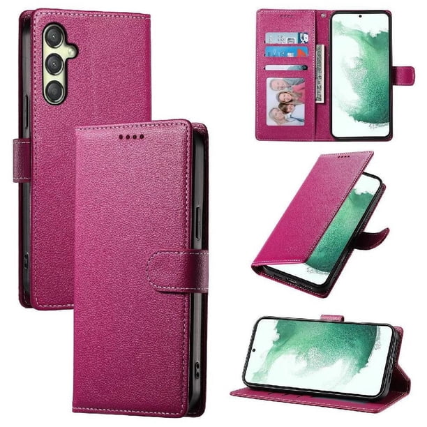 Funda para FOXDOCK Samsung Galaxy A25 5G– Cuero Premium, 3 ranuras para tarjetas, Protección contra impactos