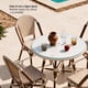 thumbnail image 5 of Pack 2 Sillas Exterior Terraza Jardín Ratán Aluminio Apilables Resistentes Parisina Beige, 5 of 8