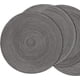 thumbnail image 4 of XmhyTop Juego de 6 Manteletes Redondos Individuales de Algodón Premium, Antideslizantes con Textura Gruesa, Resistentes al Calor, Estilo D, 38cm, Color Gris, 4 of 5