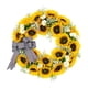 thumbnail image 2 of Corona De Flores De Seda Hecha A Mano Redonda De 18 Pulgadas Para Decoración De Paredes Interiores/exteriores, 2 of 5