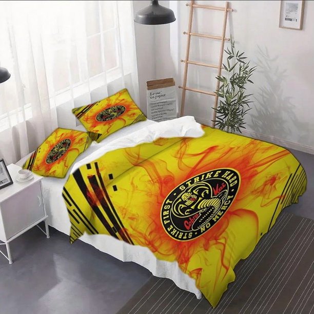 3pcs Cobra Kai Logo Duvet Cover Set - 2/3pcs Quilt Cover Set Including Quilt Cover And Pillowcase - Bedroom
