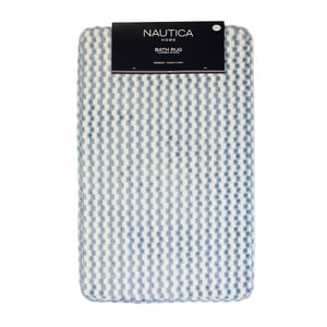 Nautica - Alfombra De Baño Memory Foam 50X80 Cm Con Diseño A Cuadros