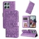 thumbnail image 1 of Funda tipo cartera FOXDOCK para Motorola Moto G56 , diseño girasol en relieve, cuero PU, cierre magnético, soporte y tarjetero, 1 of 5