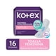 thumbnail image 1 of Toallas Femeninas Kotex Extra Protección Nocturna Con Alas, 16 Un, 1 of 1