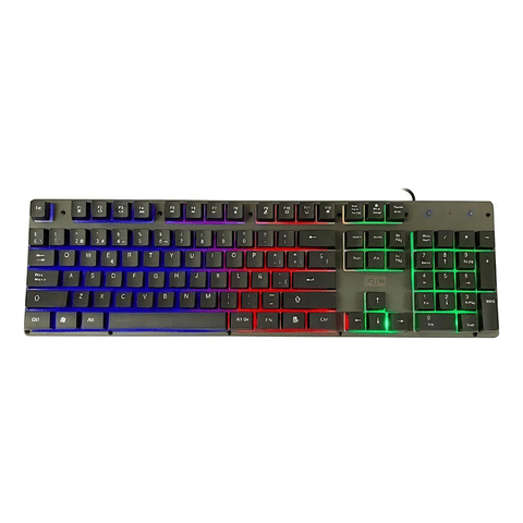Genérico - Teclado Gamer Gtc Cbg-009 Semi Mecánico Rgb Negro