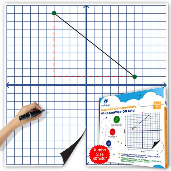 Cuadrícula magnética de borrado en seco Simply Magic 76 cm × 76 cm