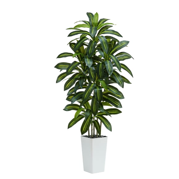 Árbol de dracaena artificial TNGGNT, yuca tropical de seda sintética de 6 pies