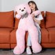 thumbnail image 3 of Peluche Morismos, oso de peluche gigante, color morado, 120 cm, 3 of 6