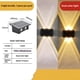 thumbnail image 1 of Iluminaciones De Pared Solar Arriba Abajo 2 Paquete 4 Led Sconce Solar Iluminación De La Valla Impermeable De La Cubierta Para La Decoración Al Aire Libre De La Casa (blanco Cálido Y Blanc, 1 of 3