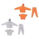 thumbnail image 3 of 2 Piezas 1/12 Sudadera Masculina Femenina Para Figura De Acción De 6", 3 of 5