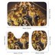 thumbnail image 3 of Eternos-theme 4-Piece Shower Curtain Set with Rugs, Waterproof Bathroom Decor Set Includes Bath Mat, U-Shaped Rug, Toilet Lid Cover and Curtain with Hooks, 3 of 6