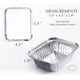 thumbnail image 3 of Paquete de 55 sartenes de aluminio Spare Essentials de aluminio de 500 ml con tapas, 3 of 7