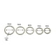 thumbnail image 3 of Pack 5 Piercing Clicker 18g Aro Titanio Astm F136 Plateado, 3 of 3