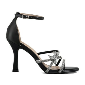 Sandalia Fiesta Taco Stiletto Pedrería Mujer Weide Qiu382