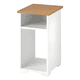 thumbnail image 1 of Mesa Lateral Con Estante 40x32 Cm Efecto Roble, 1 of 3