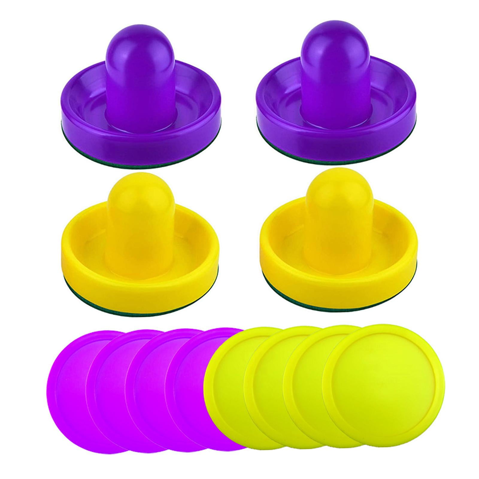 Magideal - Deslizadores Y Discos De Air Hockey Deslizadores Y Discos De Air Hockey Base De Fieltro Verde De 96 Mm Discos De Air Hockey De 2,5 Pulgadas Para Mesas Estilo H